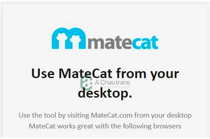 Phần mềm dịch thuật chuyên nghiệp - MateCat