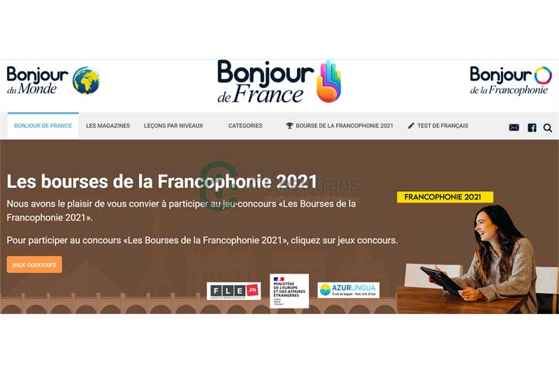 Bonjour de France: Trang web học tiếng Pháp trực tuyến