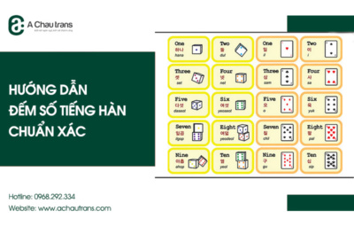 Cách đếm số tiếng Hàn chuẩn Hàn và Hán Hàn chuẩn xác