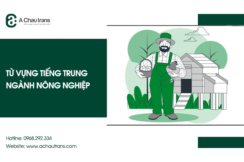 Từ vựng tiếng Trung chuyên ngành nông nghiệp